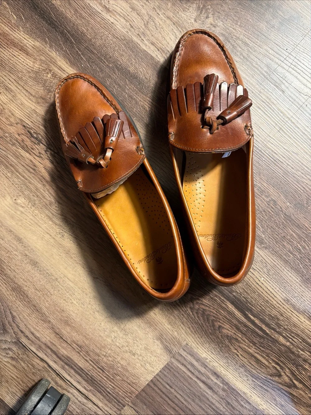 Brooks Brothers Men’s Brown Leather Tassel Loafers 10D